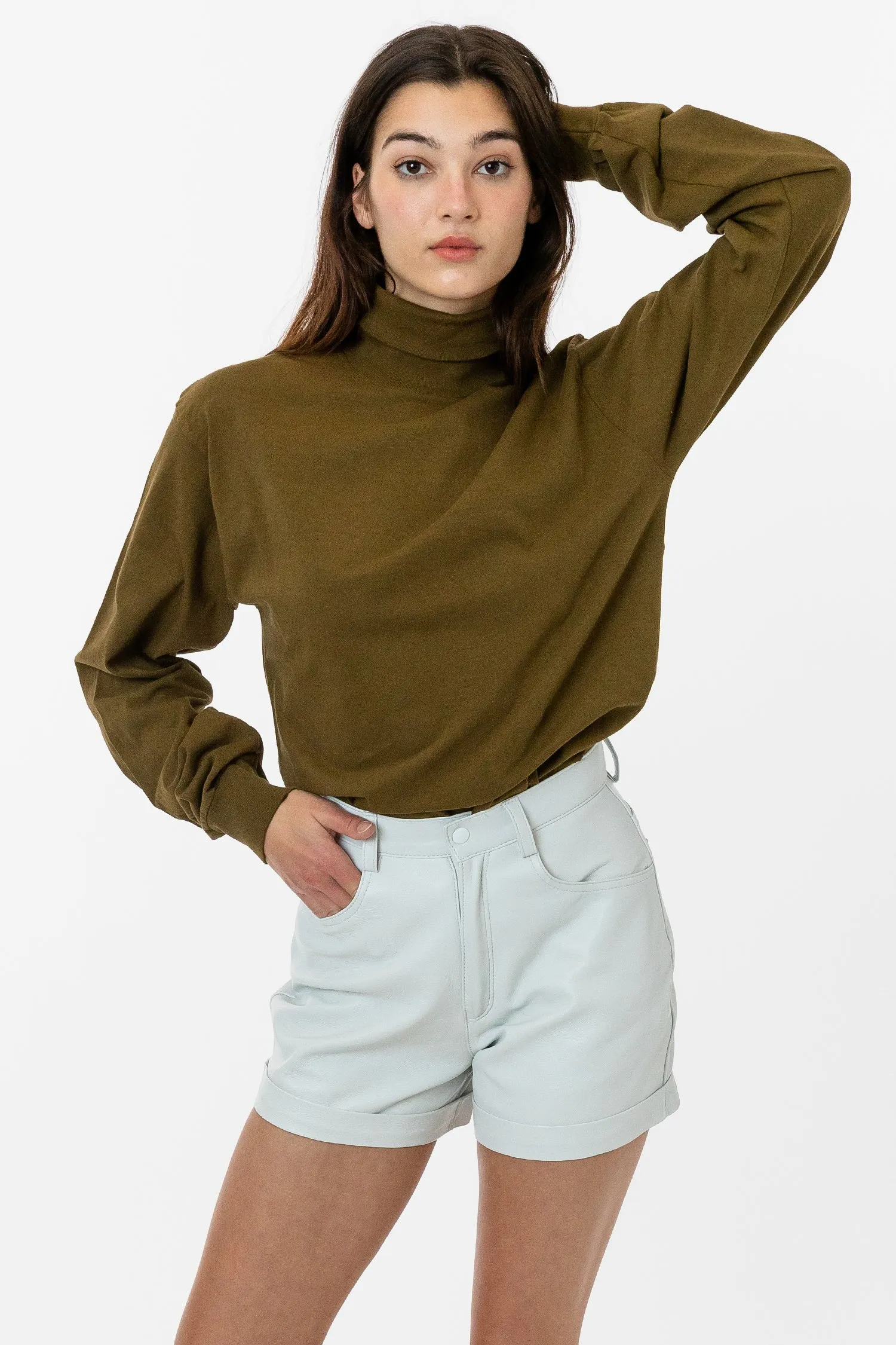 1811GD Unisex - Long Sleeve Garment Dye Turtleneck