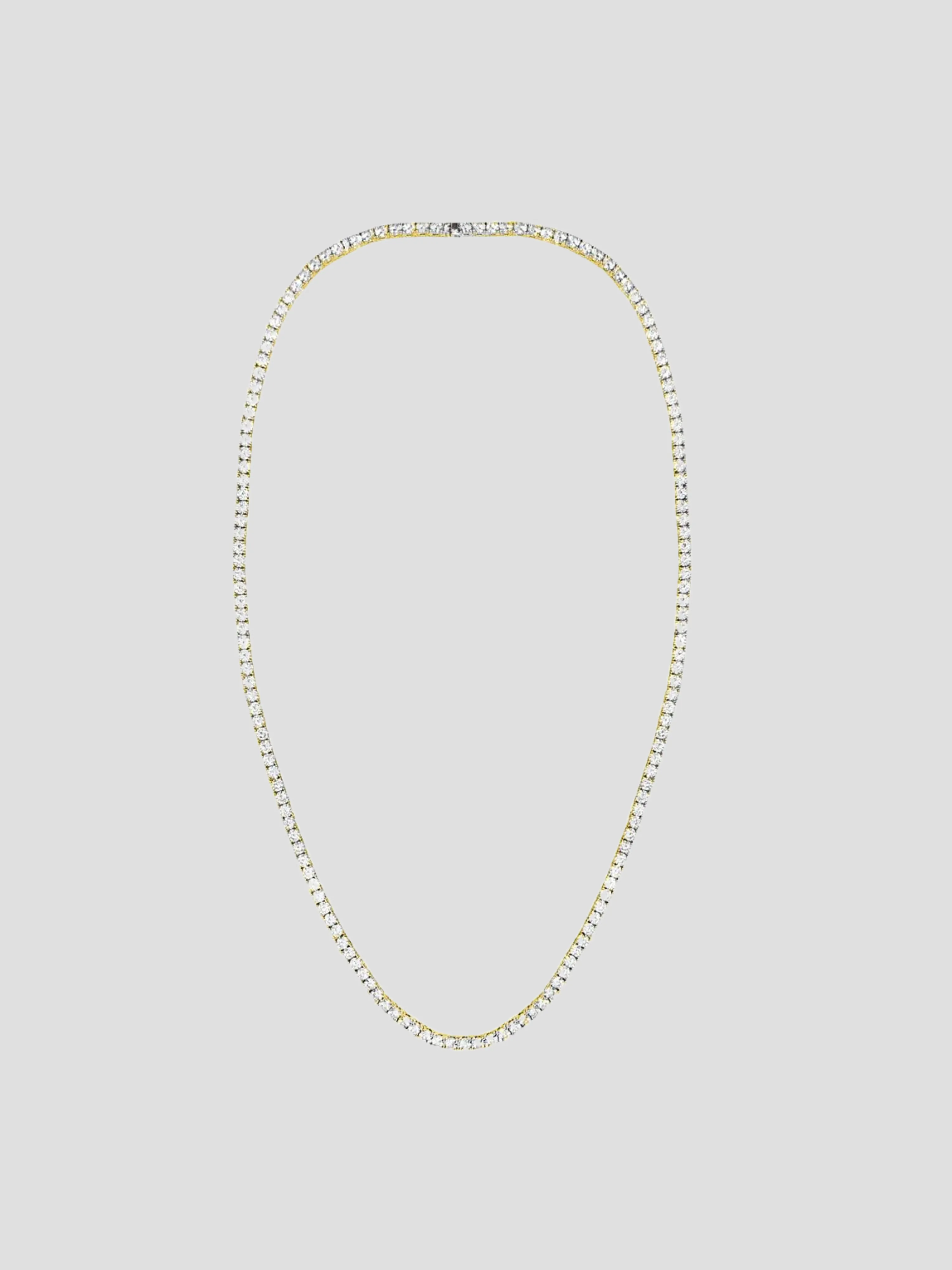 24 Gold Tennis Necklace