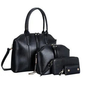 3 pcs leather bags women's hbags+women messenger bag+purse+Key cases famousluxury crossbody Shoulder Bag for girls