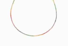 5.00ct Rainbow Tennis Necklace