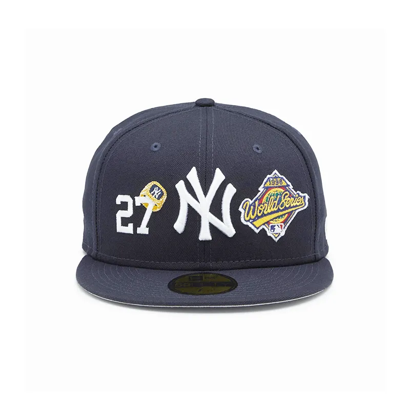 [60224554] New York Yankees Count Ring Navy MBL 59FIFTY Men's Fitted Hat