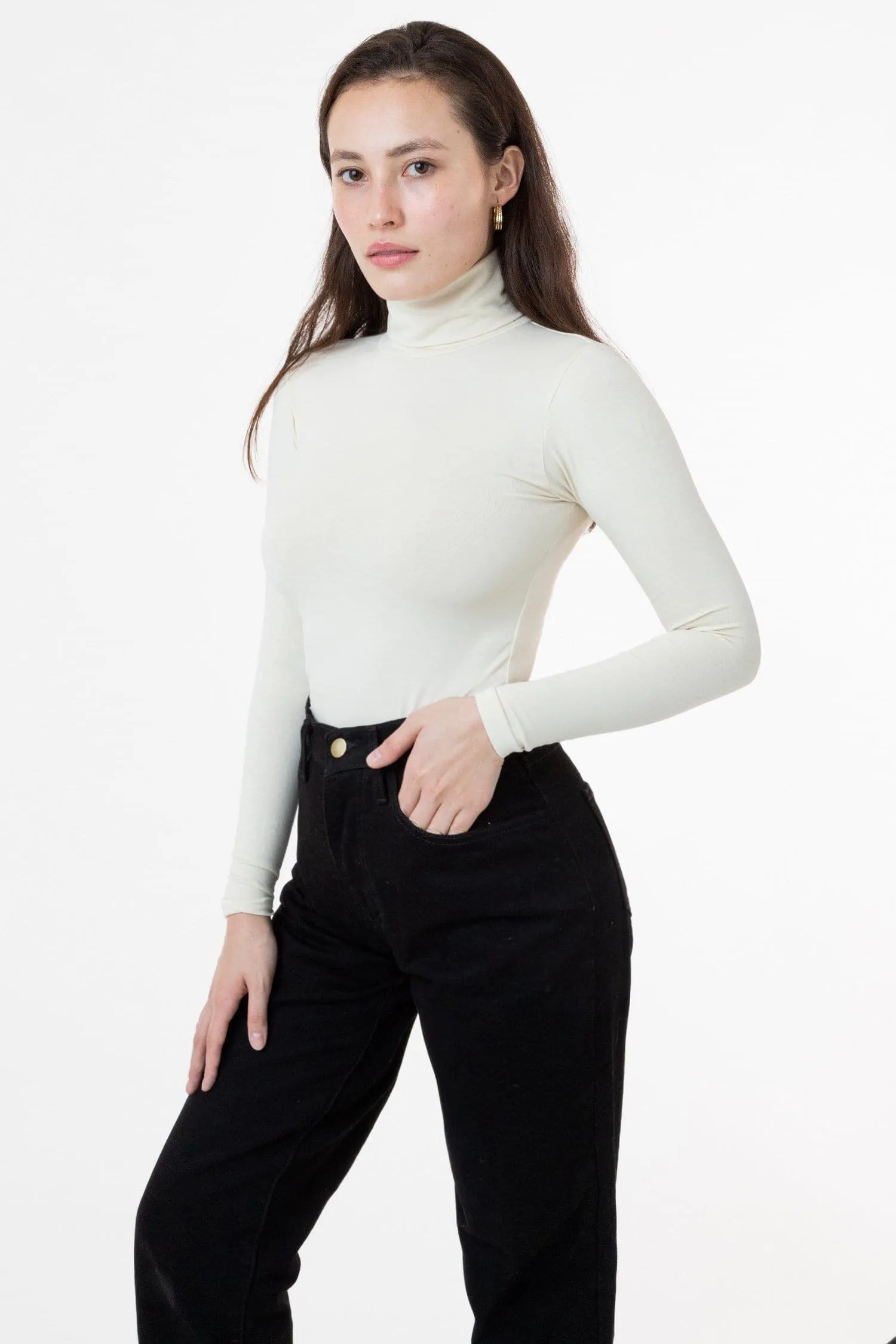 8306GD - Cotton Spandex Garment Dye Turtleneck