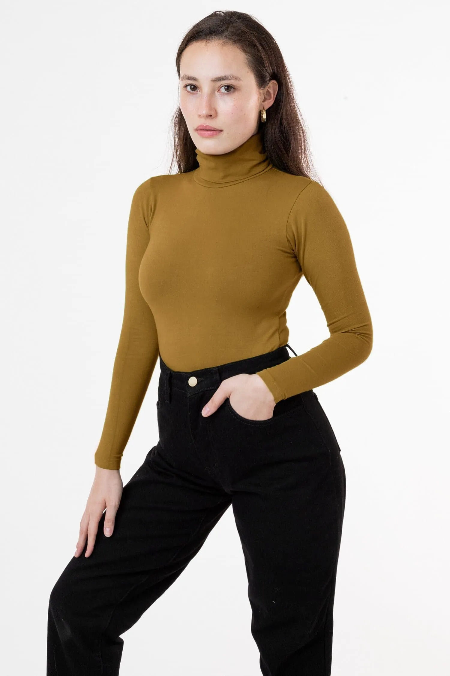 8306GD - Cotton Spandex Garment Dye Turtleneck