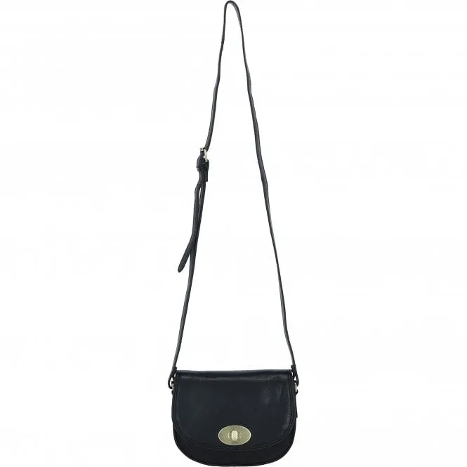 Ashwood Leather Vintage Crossbody Bag Black: M-90