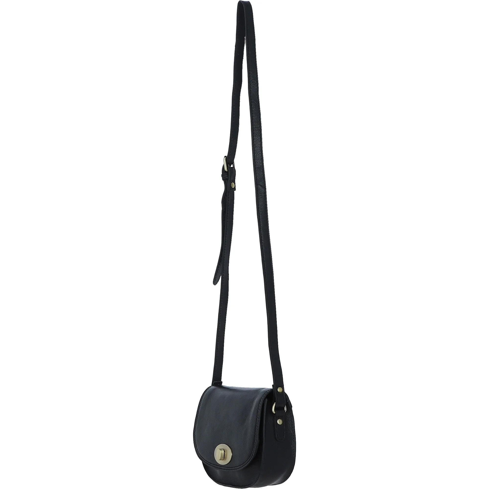 Ashwood Leather Vintage Crossbody Bag Black: M-90