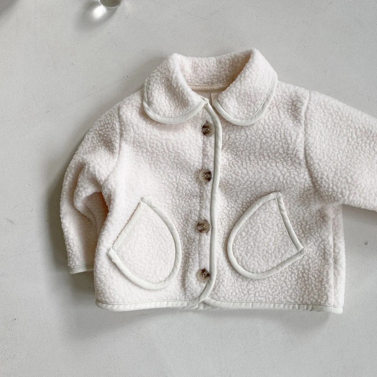 Baby BH Fleece Pocket Collar Jacket (6-18m) - 2 Colors