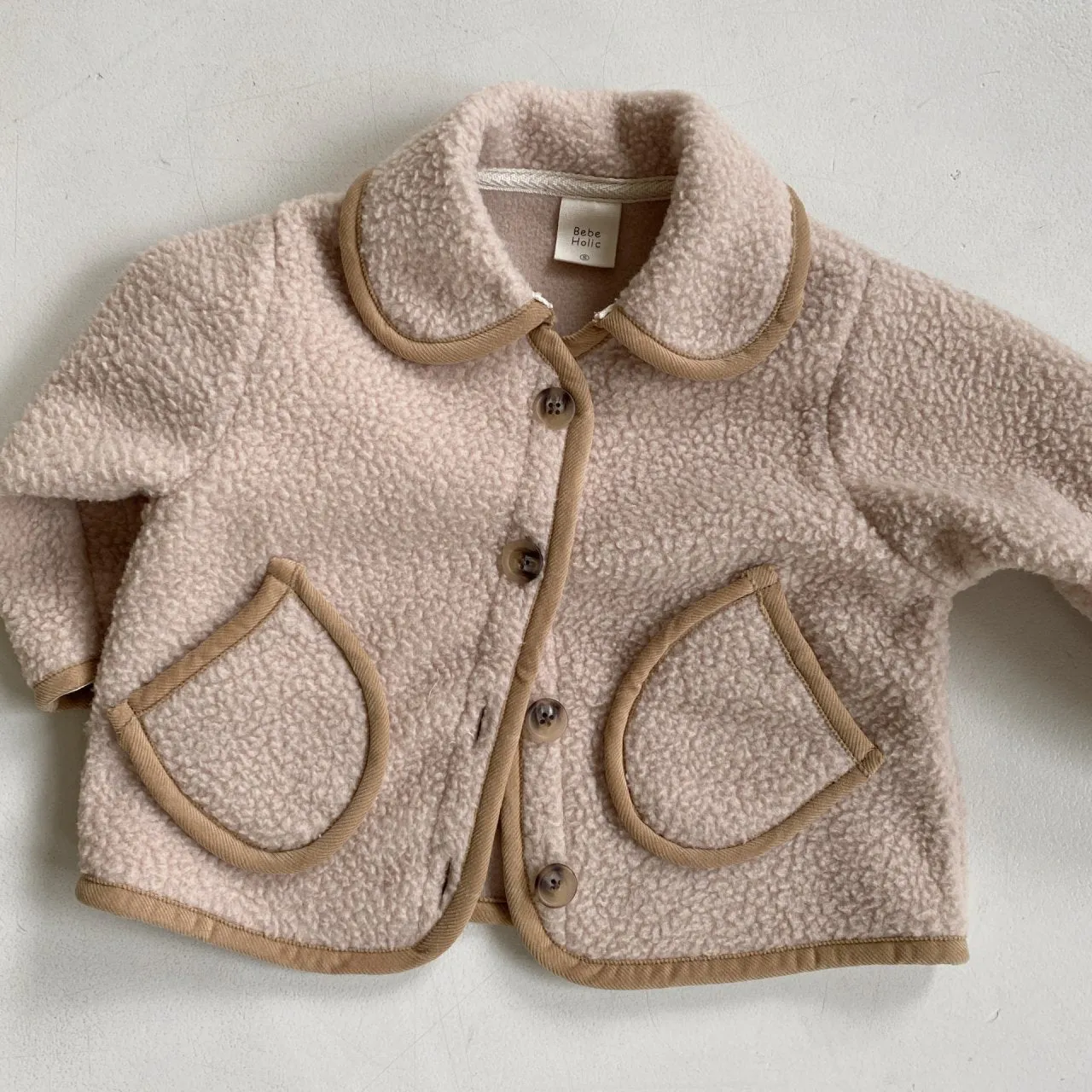 Baby BH Fleece Pocket Collar Jacket (6-18m) - 2 Colors