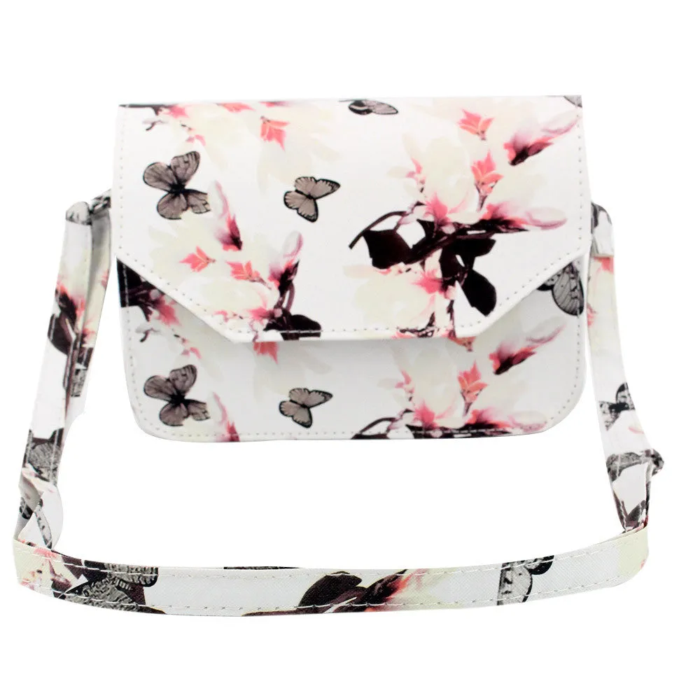 Bags Handbags Women Famous s Butterfly Flower Print PU Leather Shoulder Messenger Bag bolsos femenina