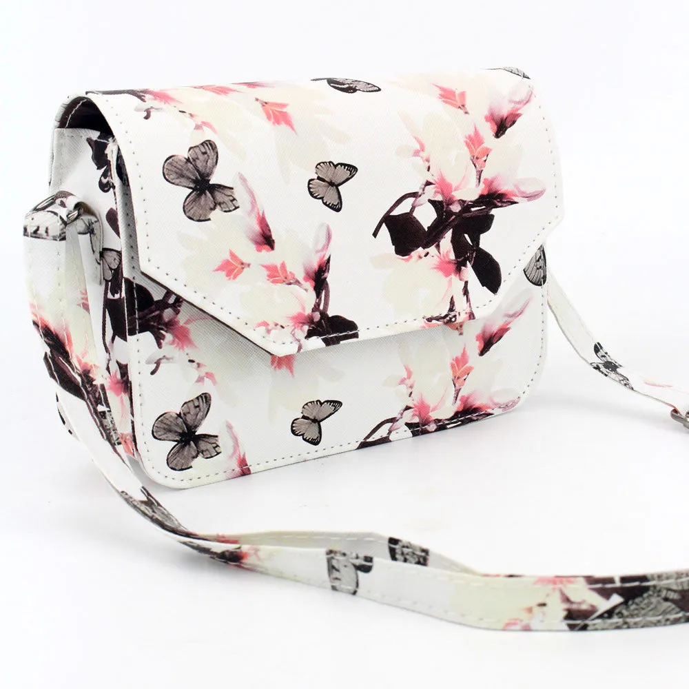 Bags Handbags Women Famous s Butterfly Flower Print PU Leather Shoulder Messenger Bag bolsos femenina