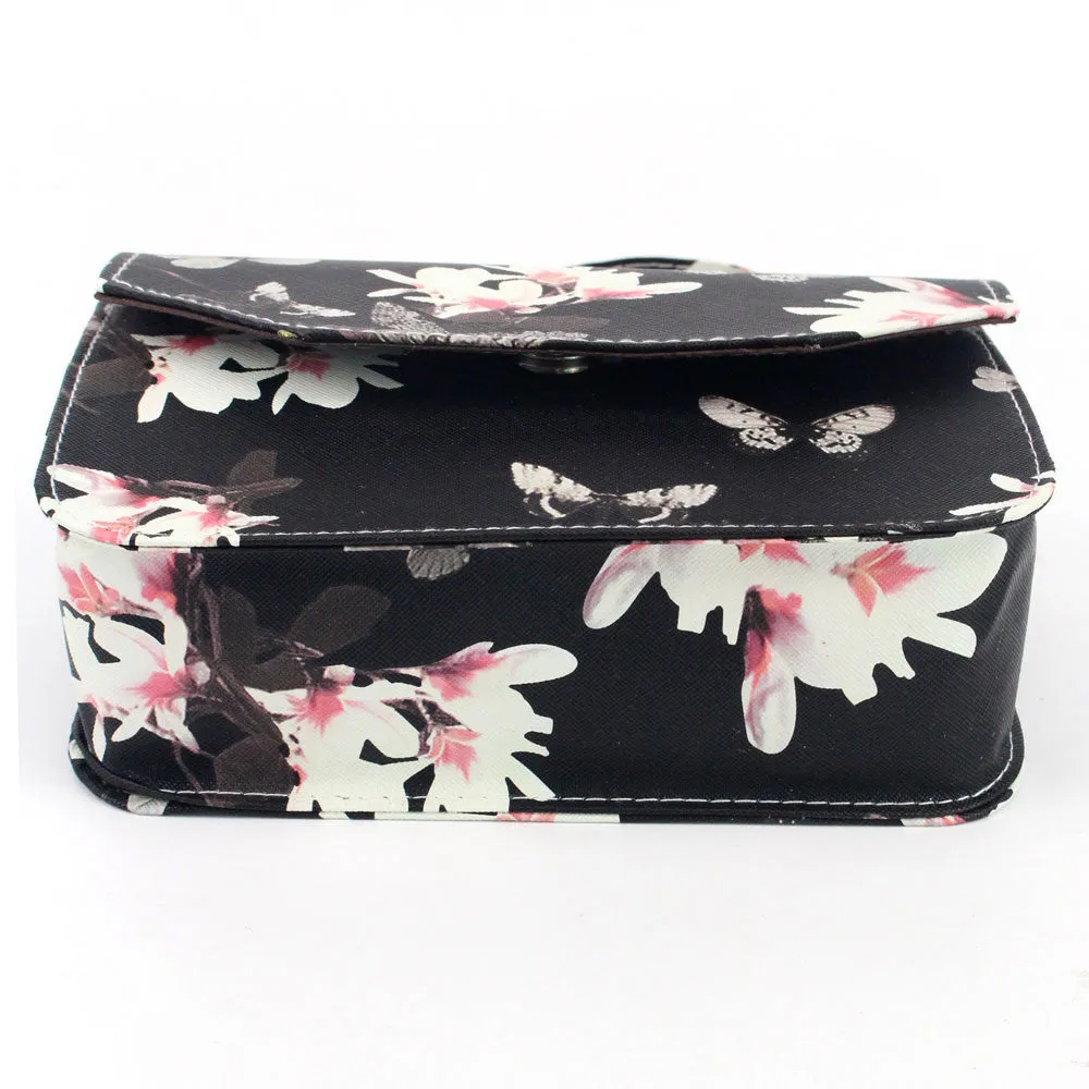 Bags Handbags Women Famous s Butterfly Flower Print PU Leather Shoulder Messenger Bag bolsos femenina