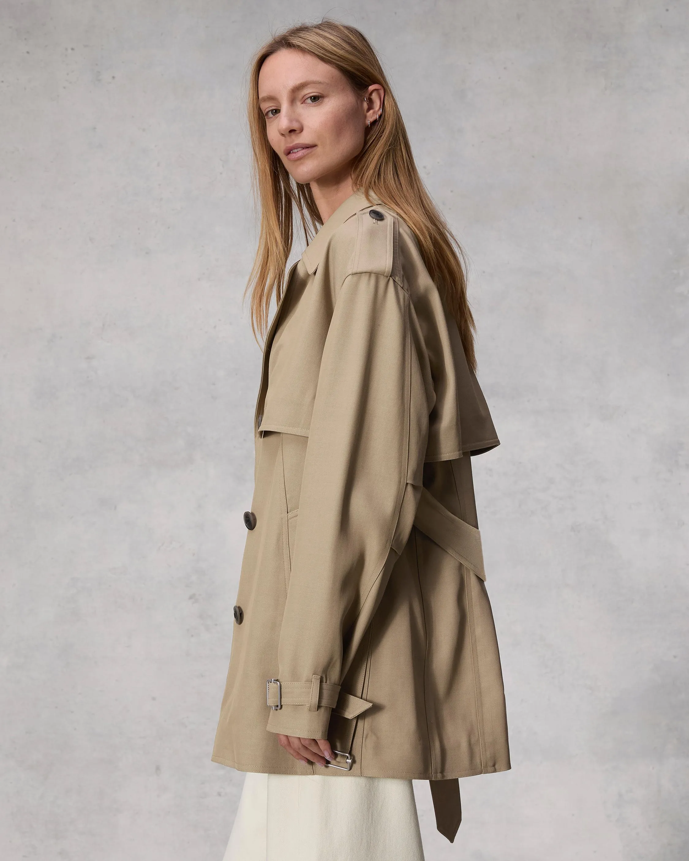 Beverly Cropped Trench