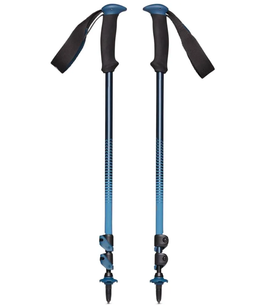 Black Diamond Trail Back Trekking Poles - 140cm | Durable, Lightweight, and Adjustable Hiking Poles for Superior Stability and C