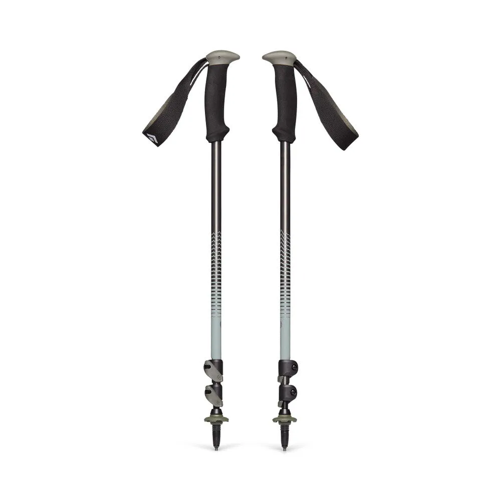 Black Diamond Trail Back Trekking Poles - 140cm | Durable, Lightweight, and Adjustable Hiking Poles for Superior Stability and C