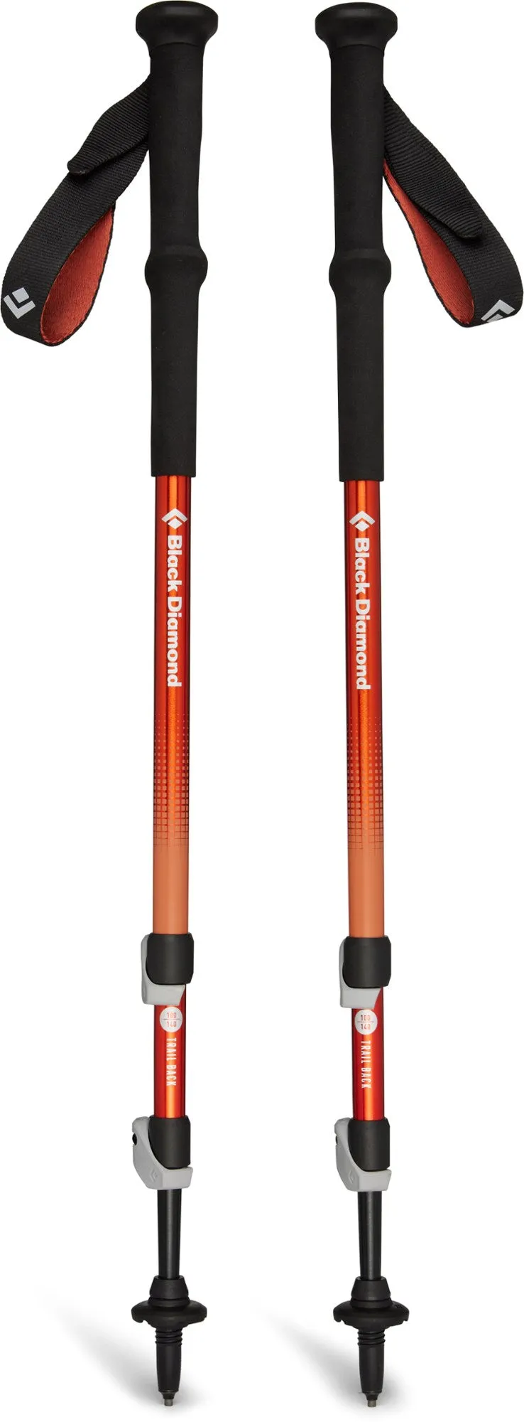 Black Diamond Trail Back Trekking Poles - 140cm | Durable, Lightweight, and Adjustable Hiking Poles for Superior Stability and C