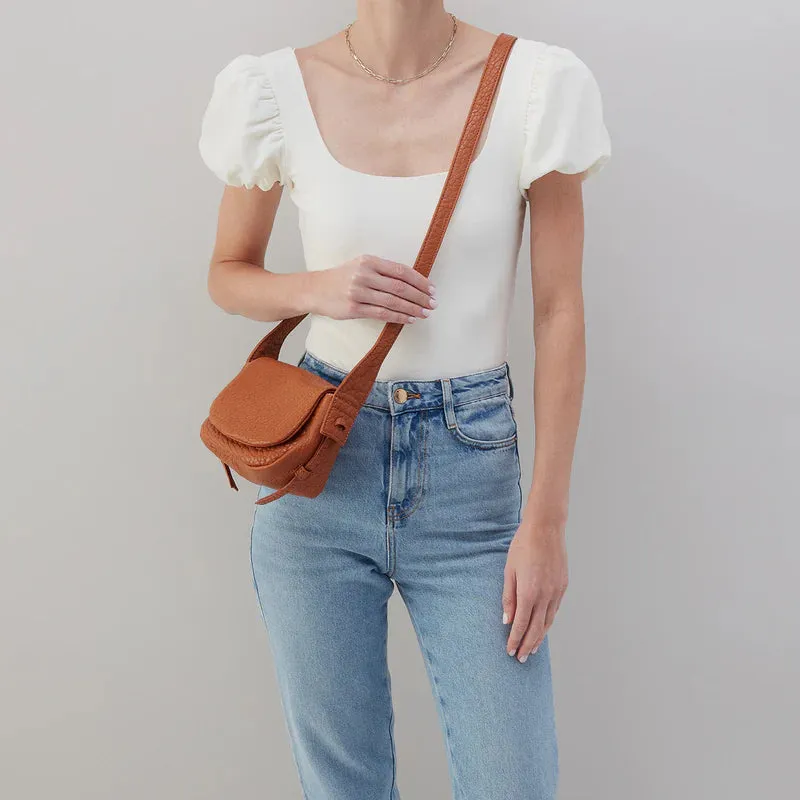 Bonita Mini Messenger Crossbody | Bubble Pebbled Leather