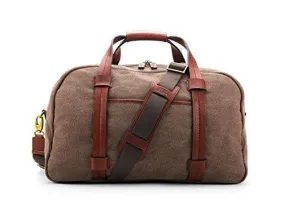 Bosca Men's Canvas/Washed Leather Collection - Duffel