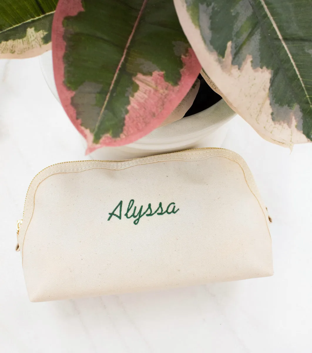 Boulevard Harper Canvas Pouch w/ Monogramming