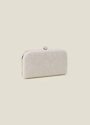 Bridal Hand-Beaded Hardcase Clutch by Accessorize | Look Again