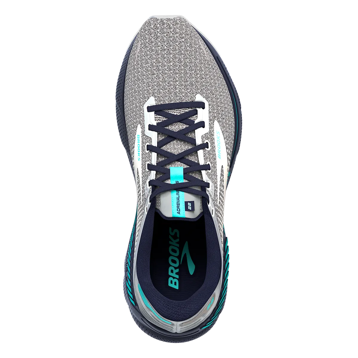 Brooks Adrenaline GTS 22 - Grey - Peacoat - Aruba