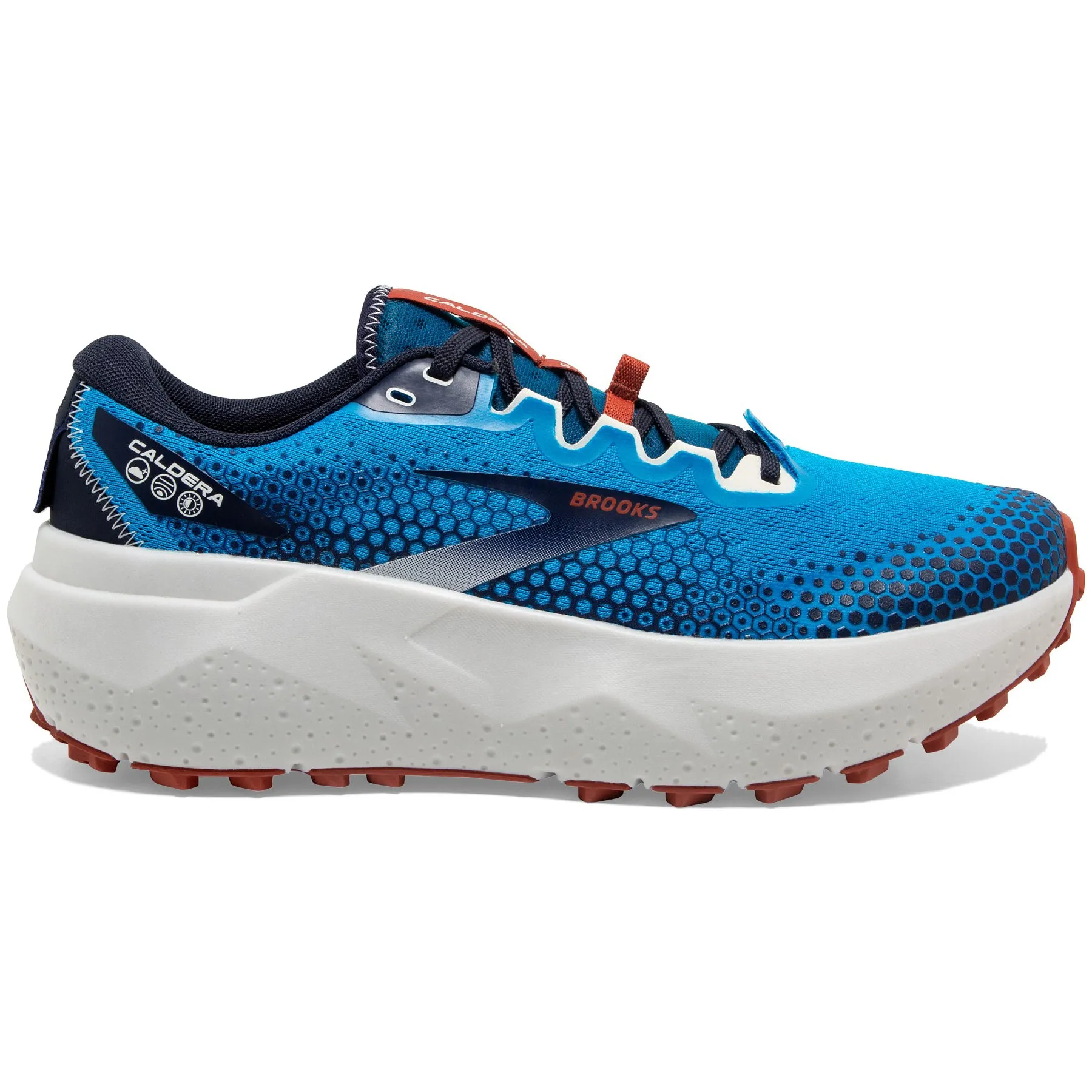 Brooks Men's Caldera 6 Trail Running Shoes Peacoat / Atomic Blue / Rooibos