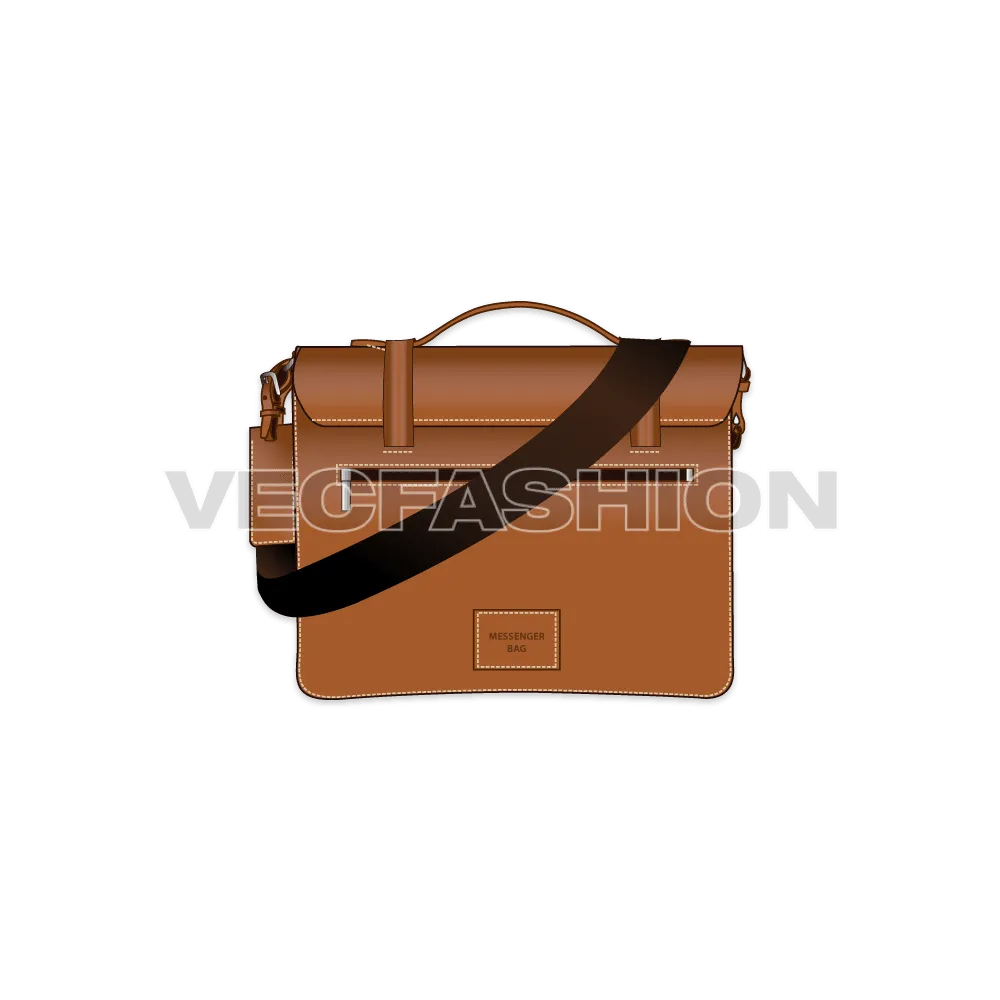 Brown Leather Messenger Bag