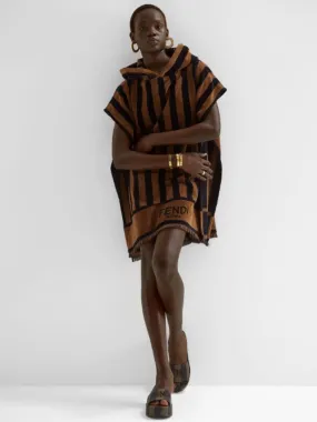 Brown Pequin Poncho