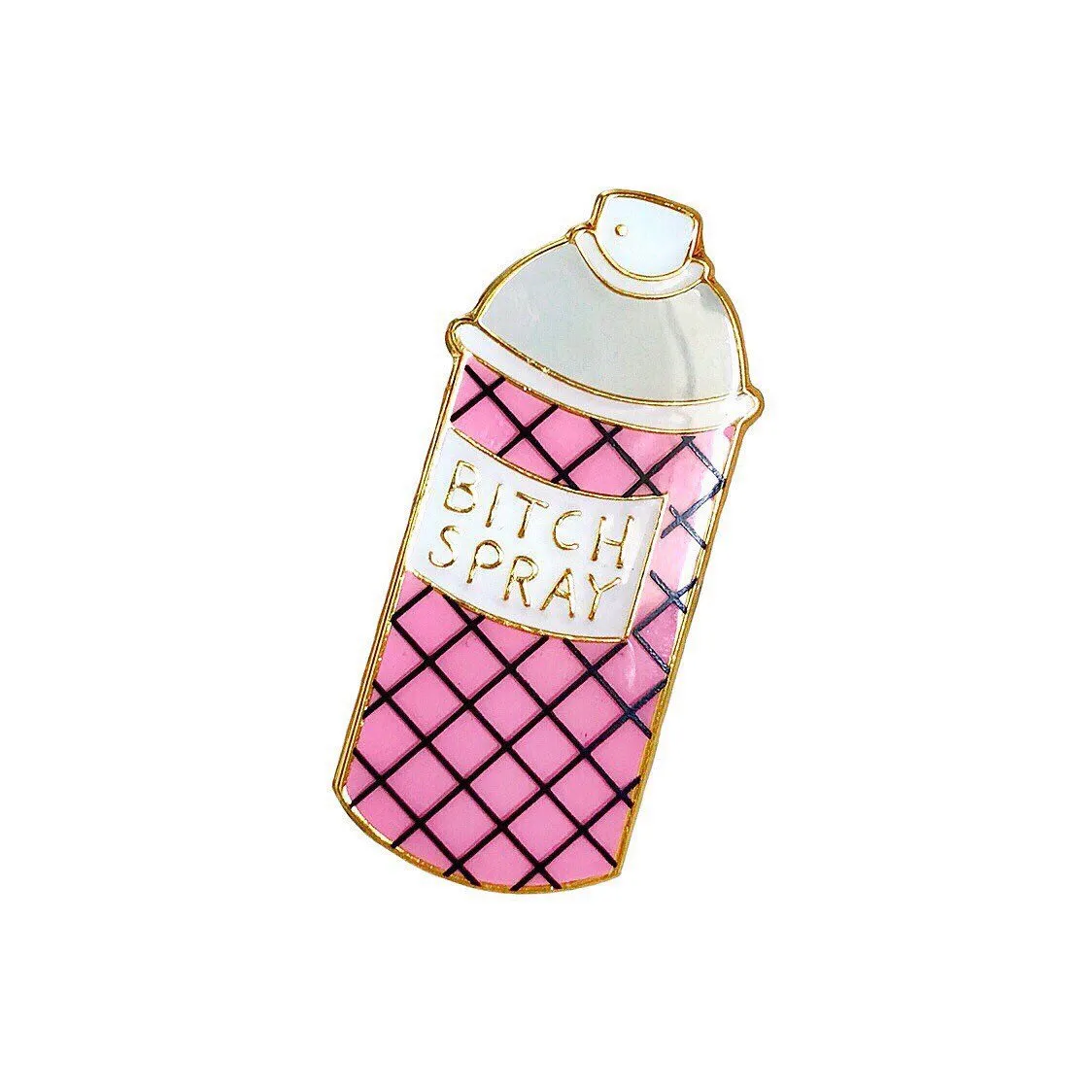 B*tch Hair Spray Lapel Pin