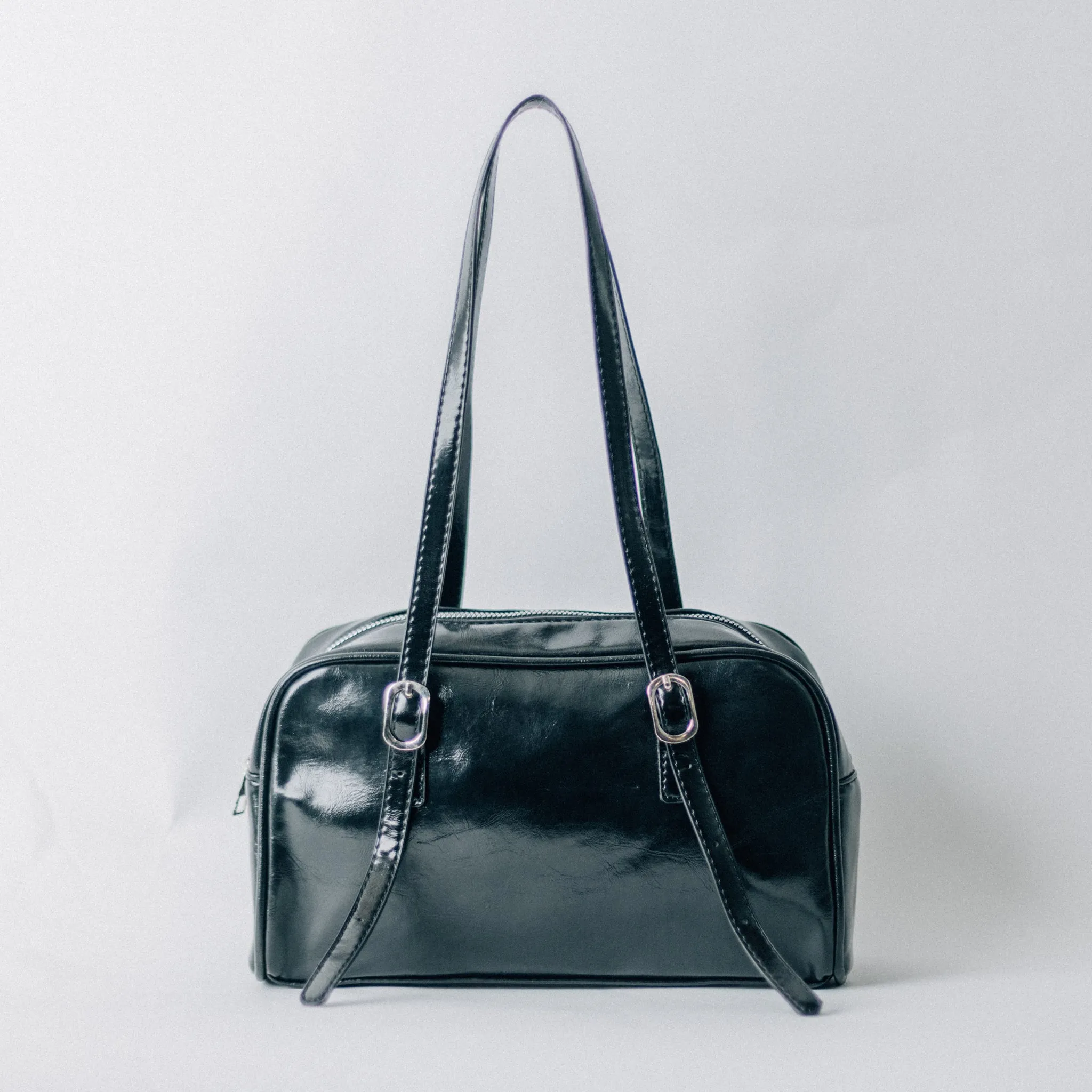 BUCKLE SHOULDER SATCHEL