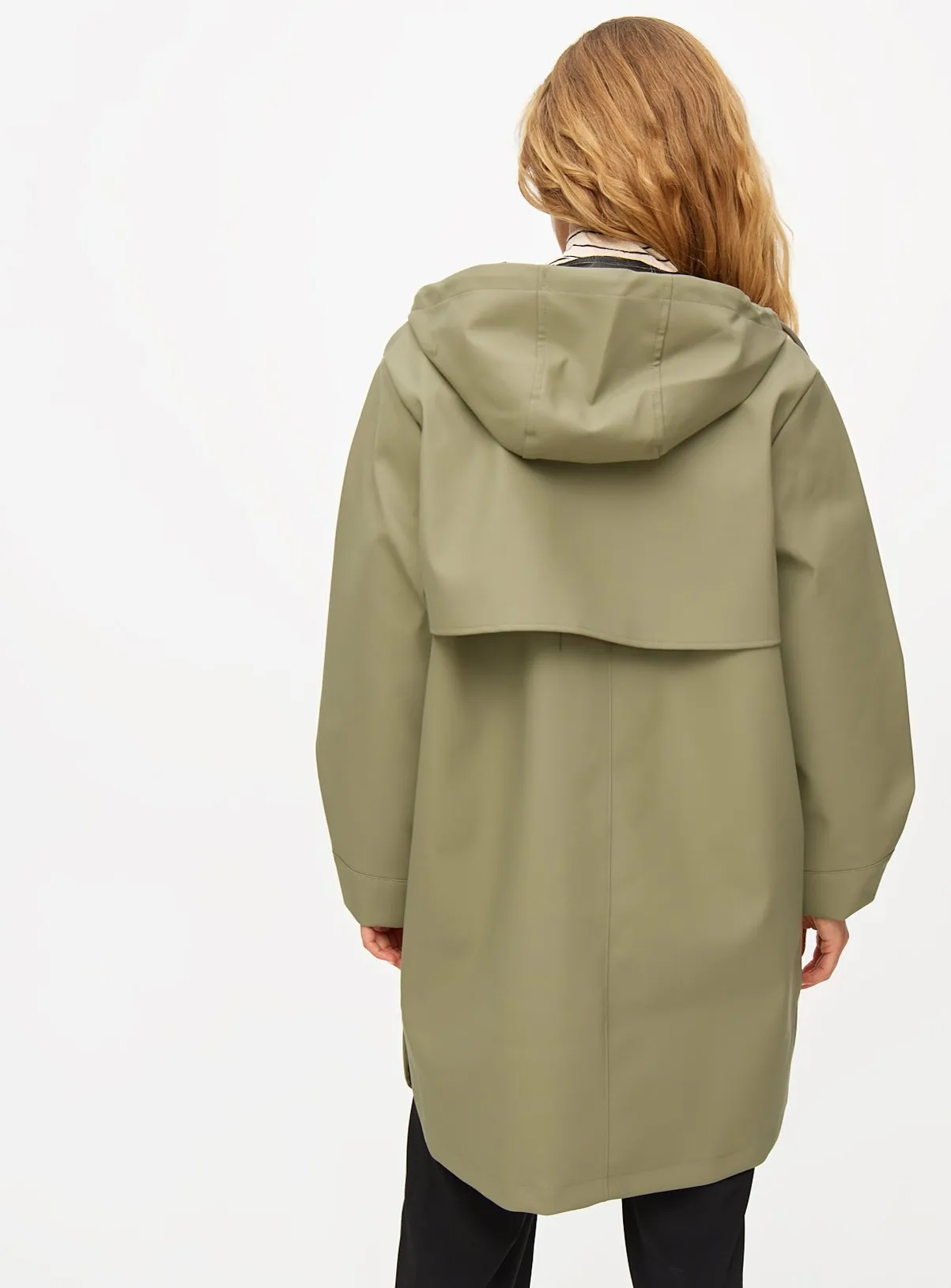 Buy Khaki Longline Rubberised Raincoat XL | Coats | Tu