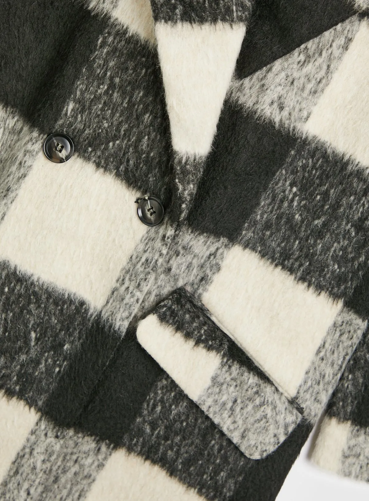 Buy Mono Checked Double Breasted Coat 16 | Coats | Tu