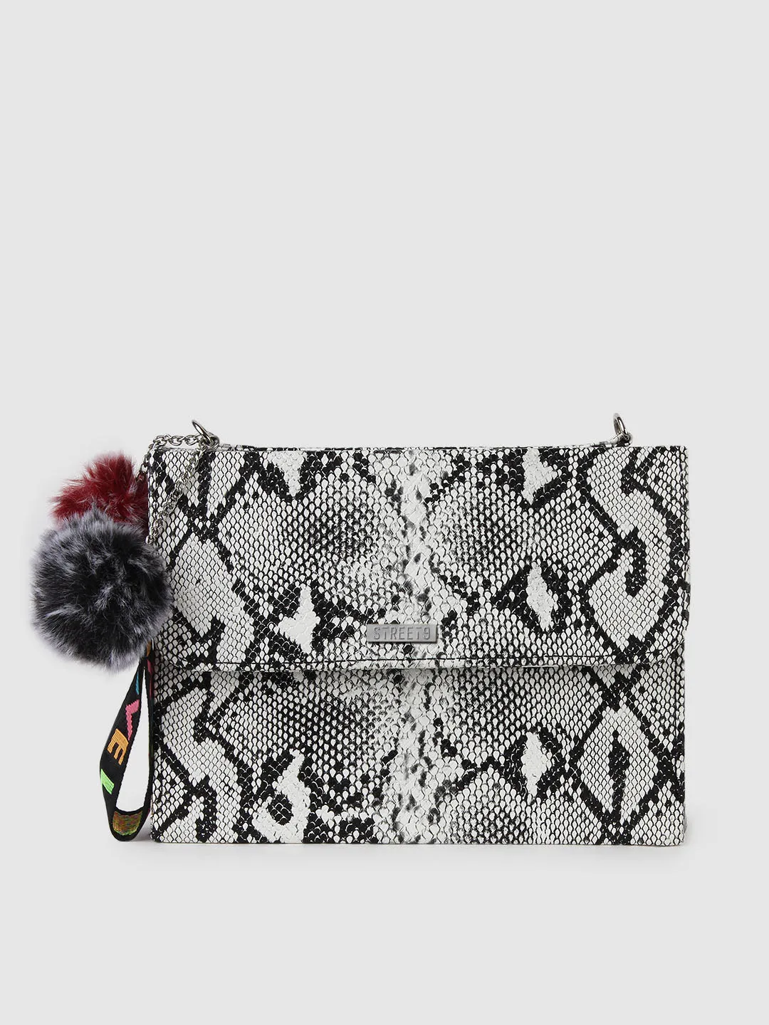 B&W Snake Clutch