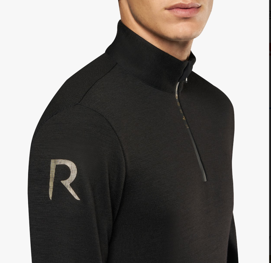 Cavalleria Toscana R-Evo premier tech wool L/S men's turtleneck 9999 Black