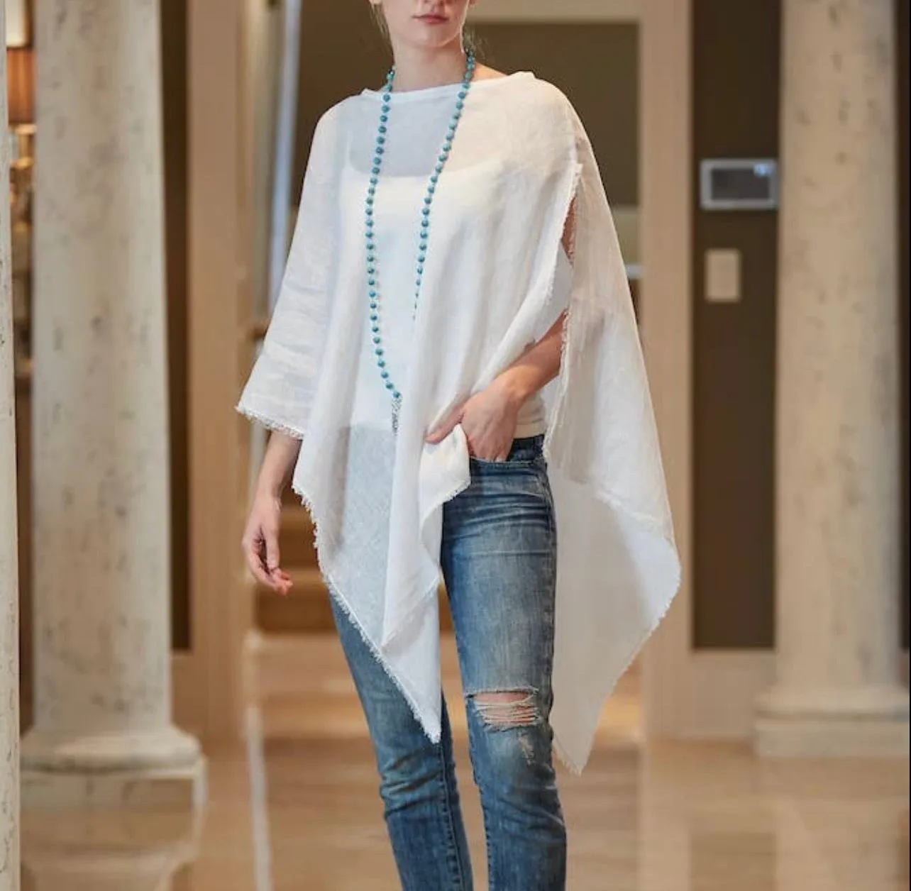 CC Linen Poncho