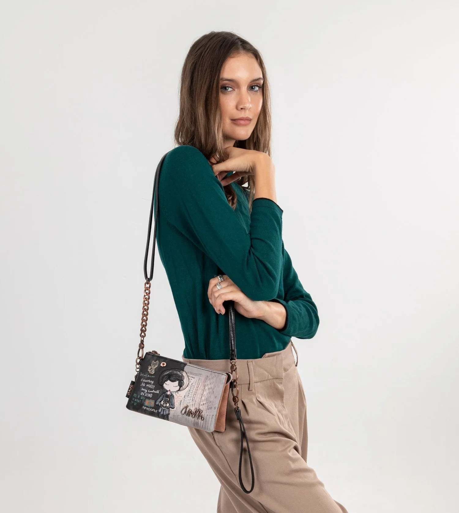 City Moments triple compartment crossbody bag