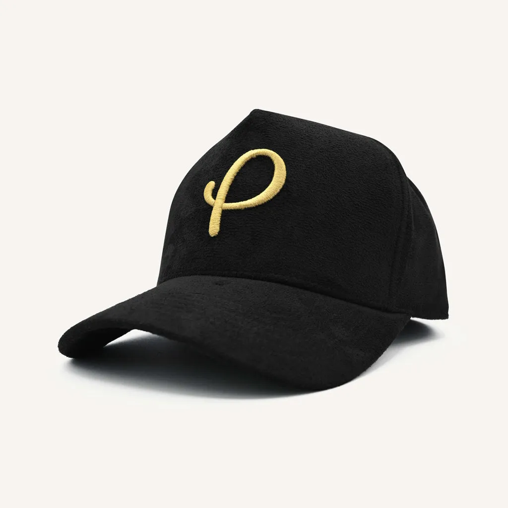 Classic Suede P Logo Hat Black