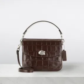 COACH Cassie 19 Croc Crossbody Bag - Maple