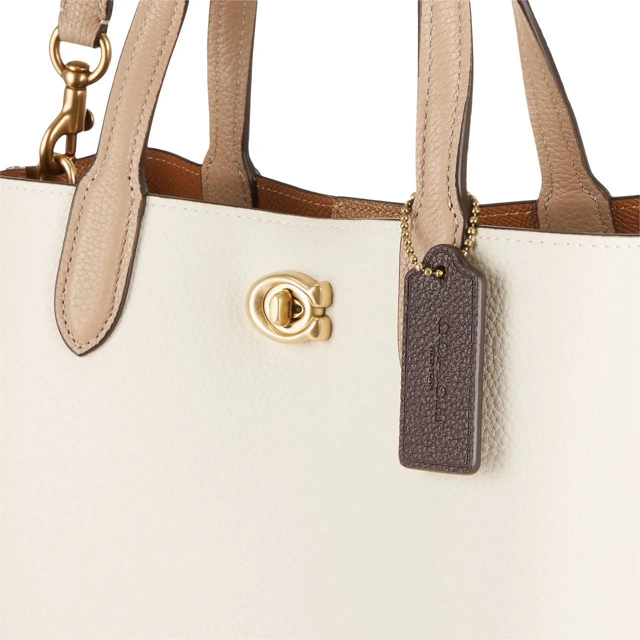 COACH Willow 24 Tote Bag - Chalk