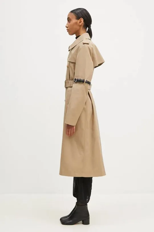 Coperni trench coat Hybrid Trench women’s beige color COPM21836