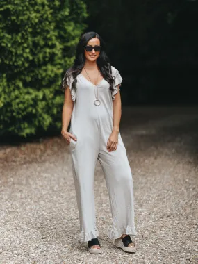 Cotton Frill Jumpsuit Gloria