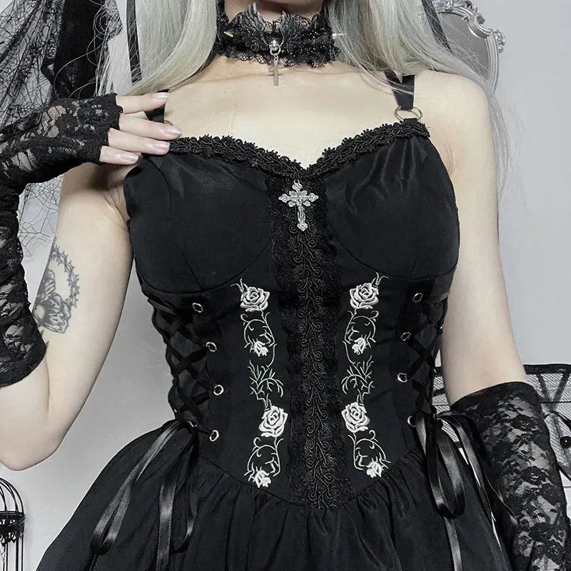 Dark Gothic Aesthetic Bandage Corset Dress