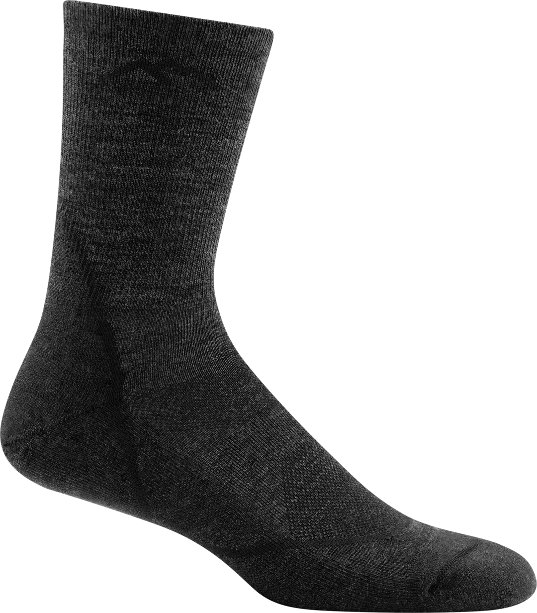 Darn Tough 1972 Men's Light Hiker Micro Crew Lightweight Hiking Socks - Black