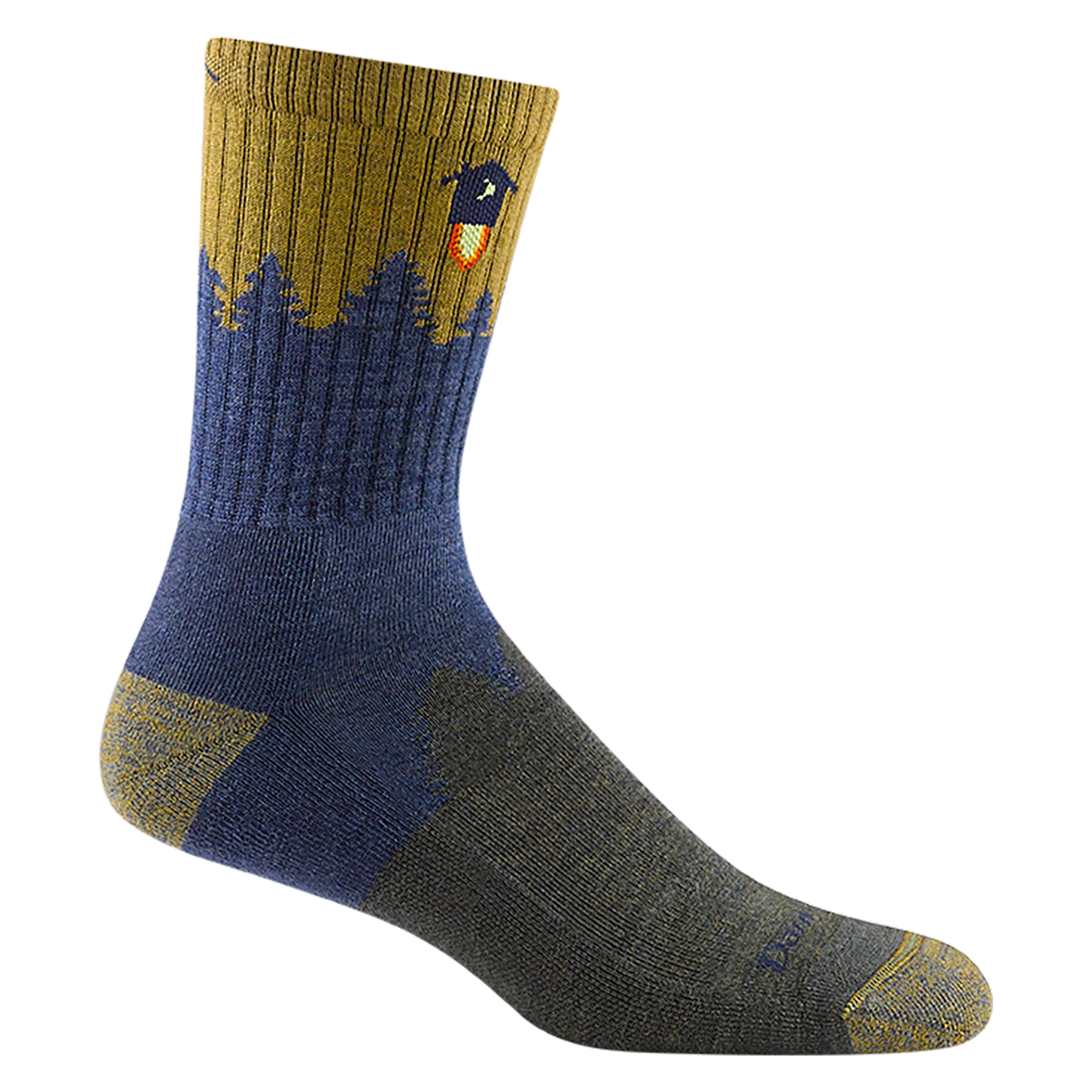 Darn Tough MEN'S NUMBER 2 MICRO CREW MIDWEIGHT HIKING SOCK 1974 - Denim