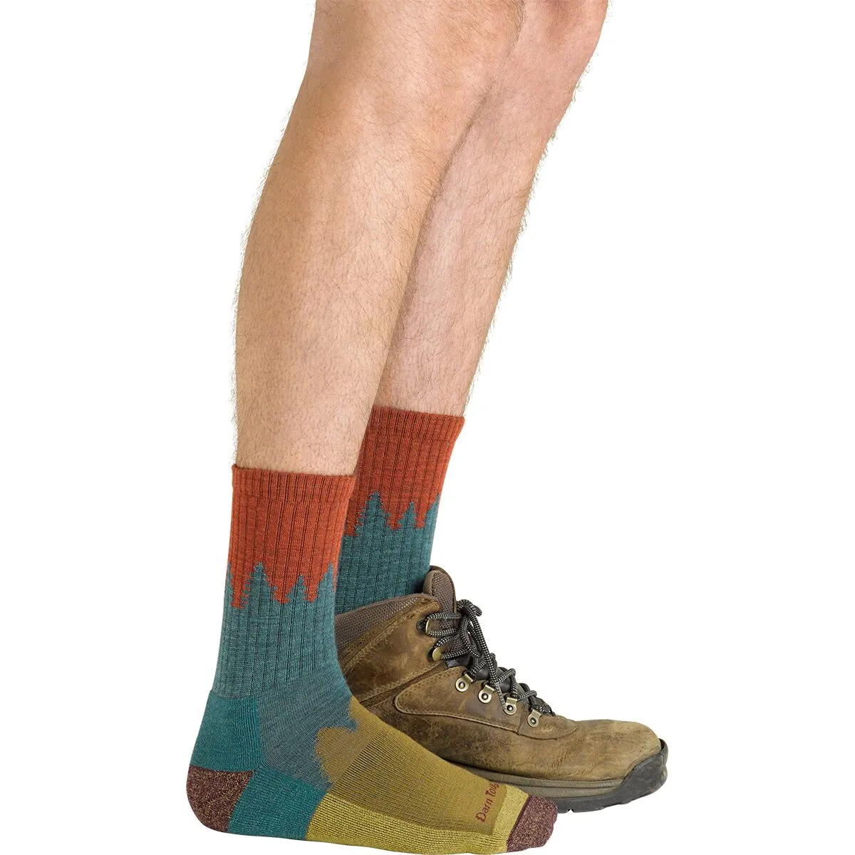 Darn Tough MEN'S NUMBER 2 MICRO CREW MIDWEIGHT HIKING SOCK 1974 - Teal