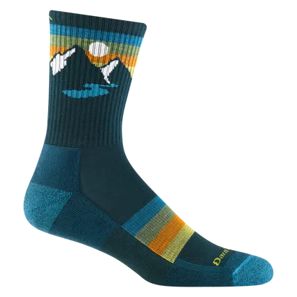 Darn Tough Men's Sunset Ridge Merino Wool Hiking Micro Crew Socks