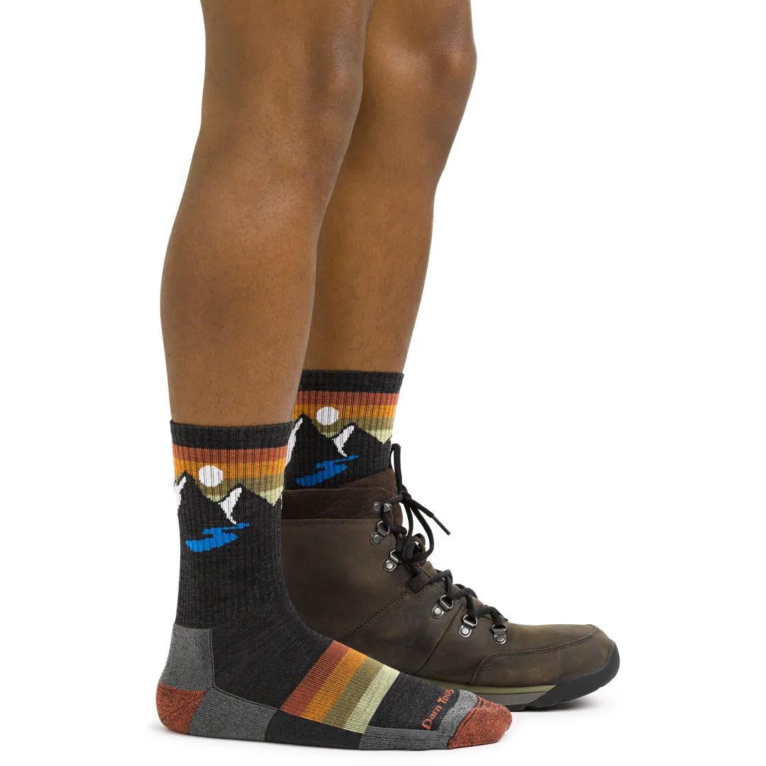 Darn Tough Men's Sunset Ridge Merino Wool Hiking Micro Crew Socks