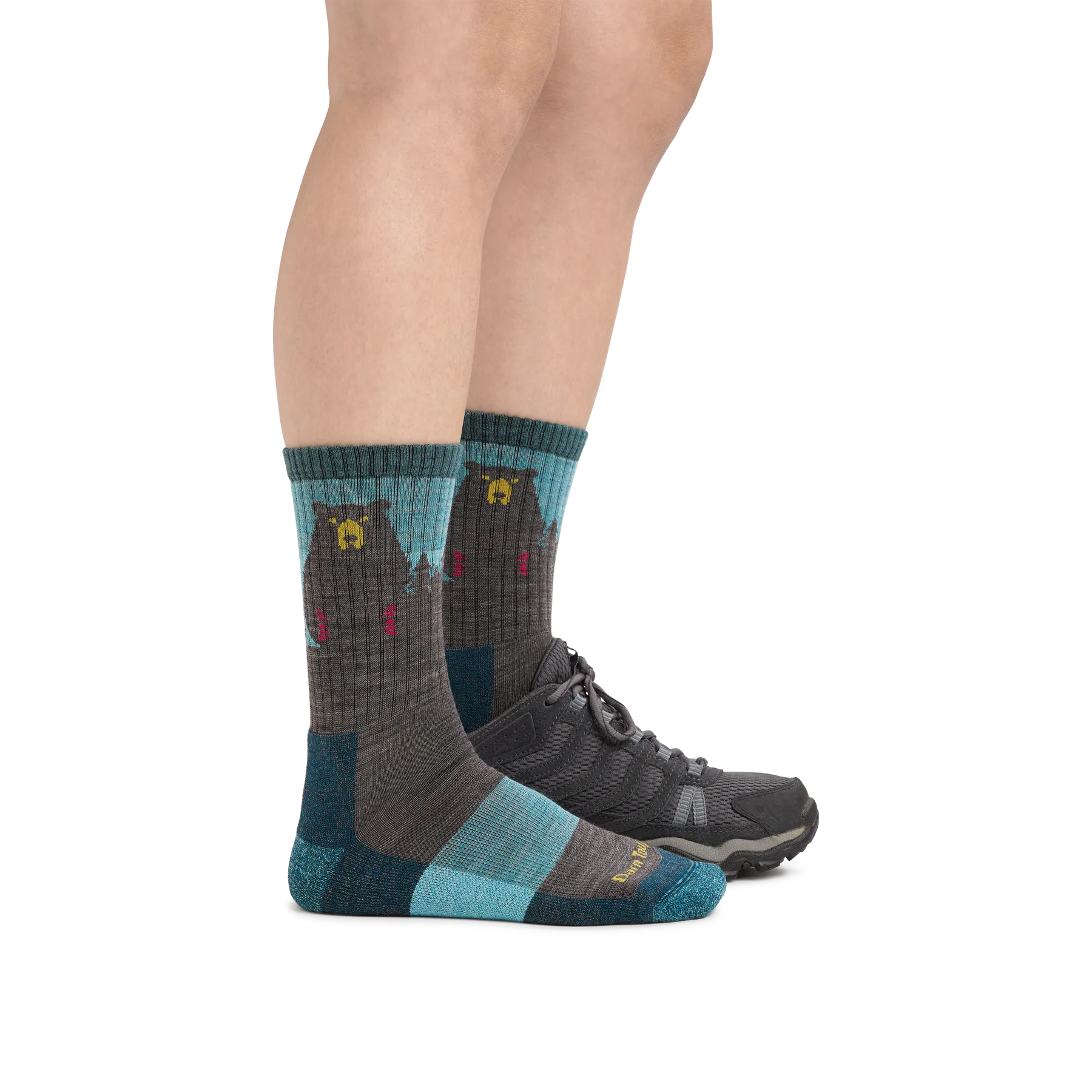 Darn Tough Women's Bear Town Micro Crew Lightweight Hiking Sock 1970 - Aqua