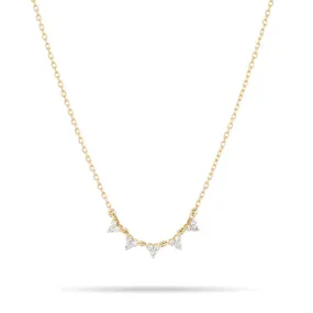 DIAMOND CLUSTER CHAIN NECKLACE