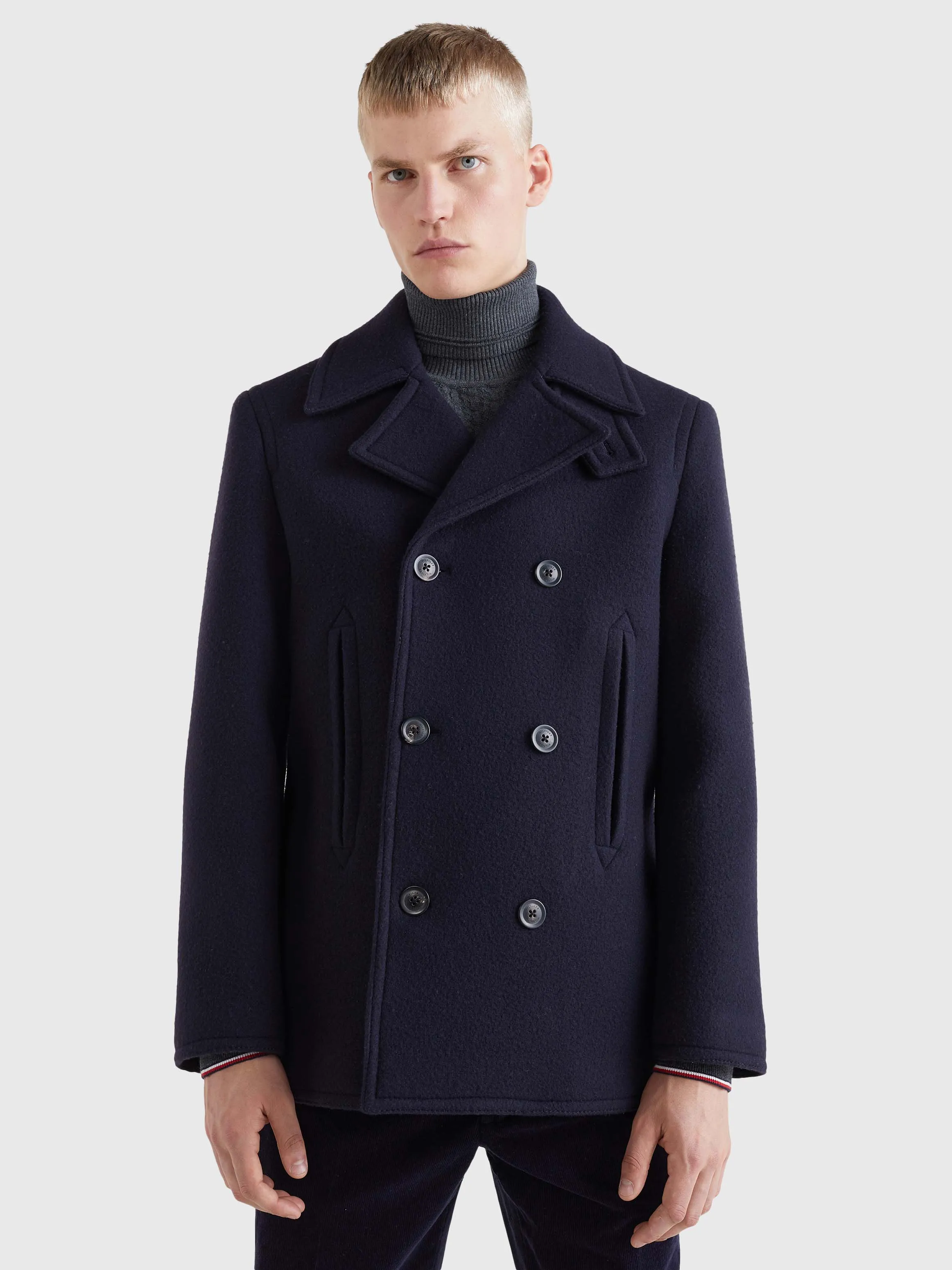 Double Breasted Peacoat | Coats & Jackets | Tommy Hilfiger