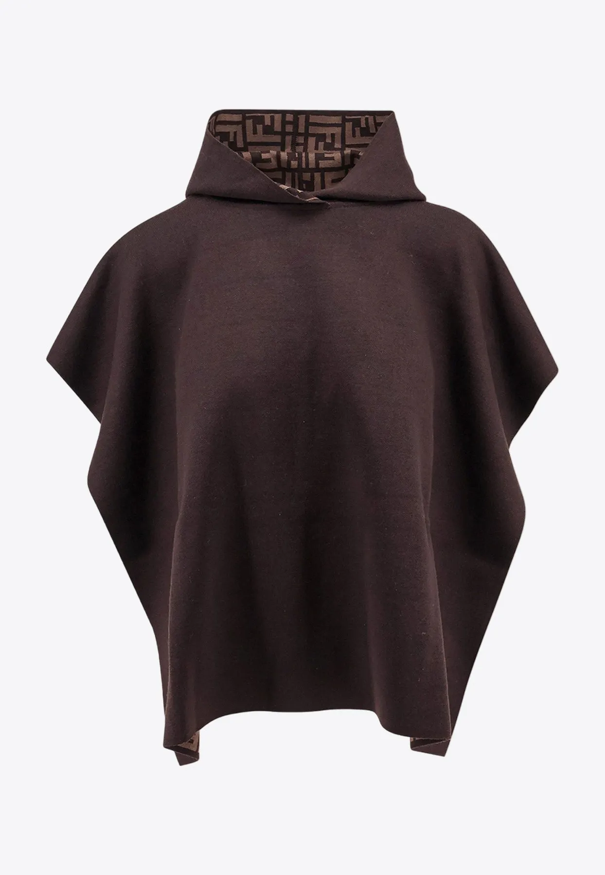 Double-Face Wool Poncho