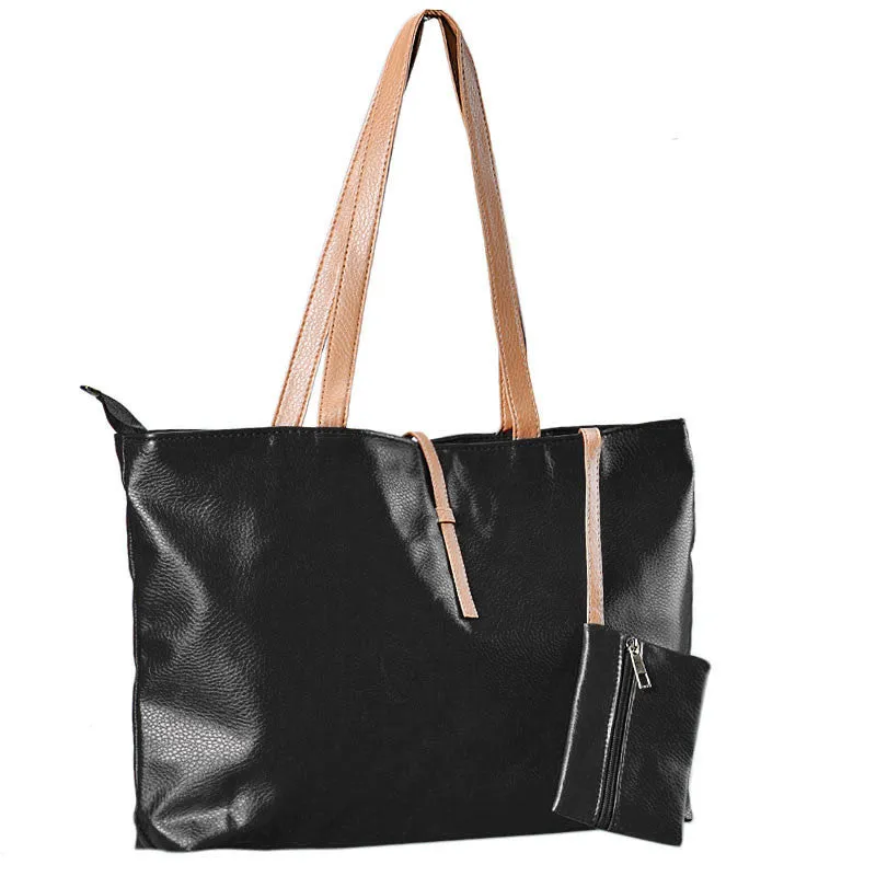 Durable Women Hbags Casual Tote Shoulder Bags Style Leather Large-capacity Bolsa Feminina